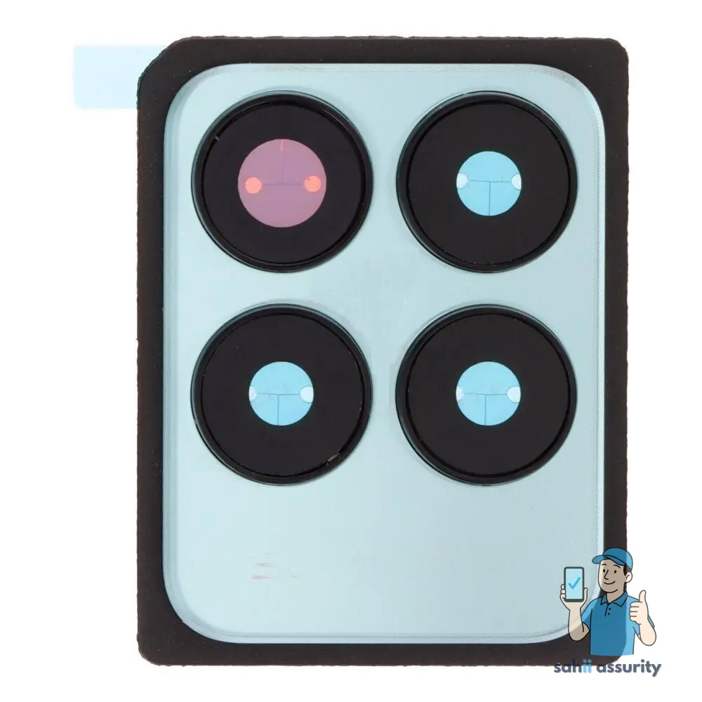 Camera Lens Glass with Frame for Realme Narzo 50 Blue thumbnail